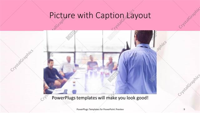 Picture with Caption presentation slide layout