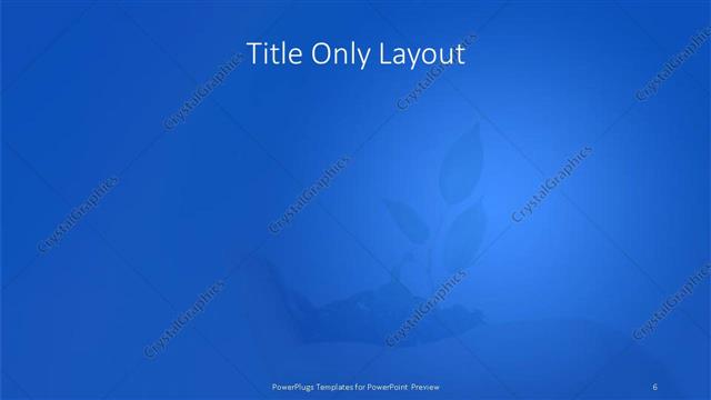 Title Only presentation slide layout