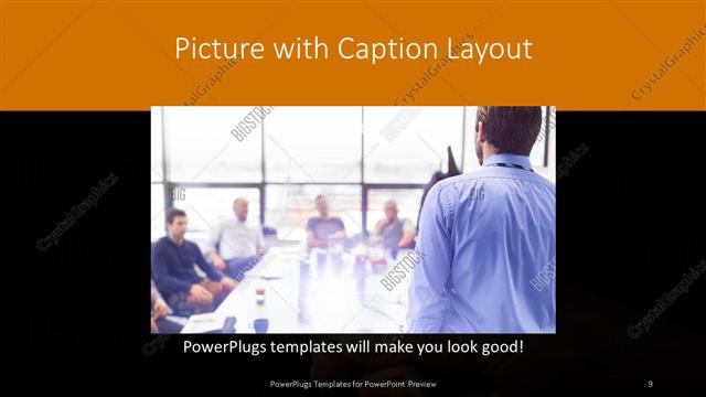Picture with Caption presentation slide layout