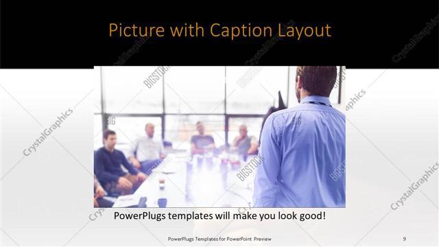 Picture with Caption presentation slide layout