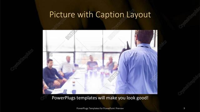 Picture with Caption presentation slide layout