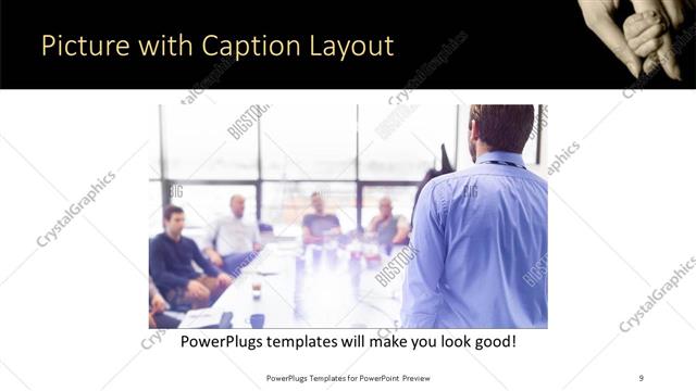 Picture with Caption presentation slide layout