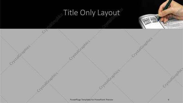 Title Only presentation slide layout