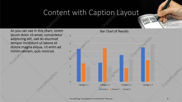 Content with Caption presentation slide layout