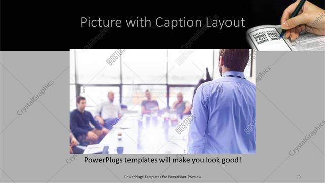 Picture with Caption presentation slide layout