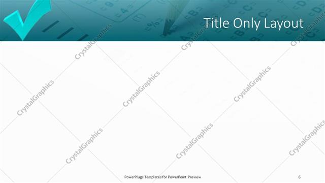 Title Only presentation slide layout