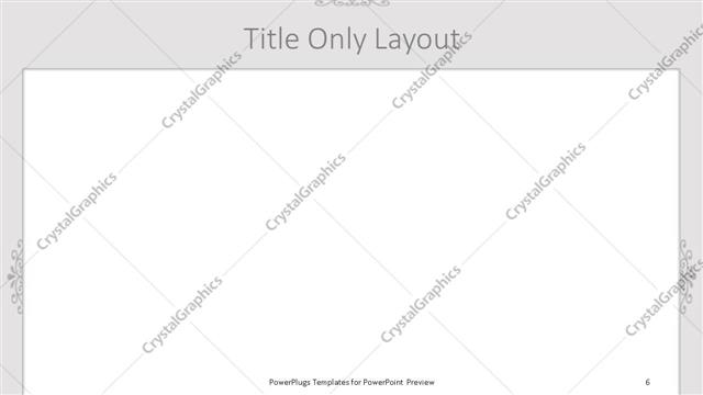 Title Only presentation slide layout