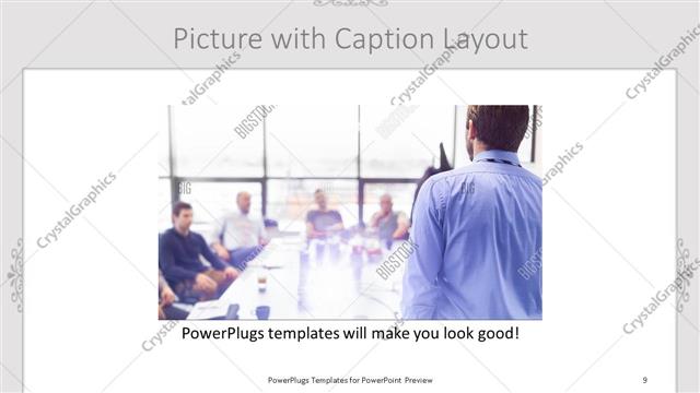 Picture with Caption presentation slide layout