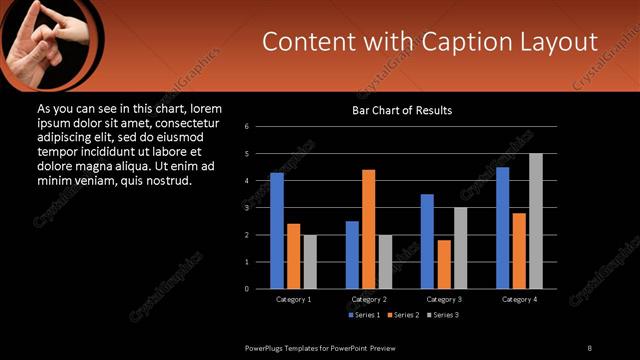 Content with Caption presentation slide layout