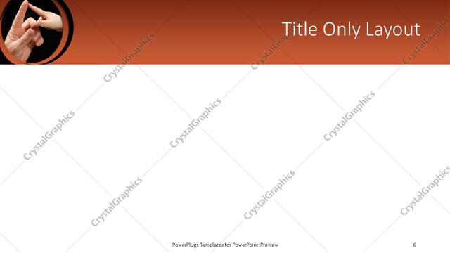 Title Only presentation slide layout