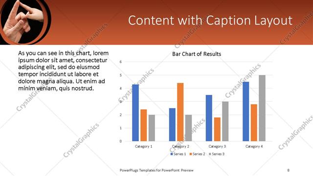Content with Caption presentation slide layout