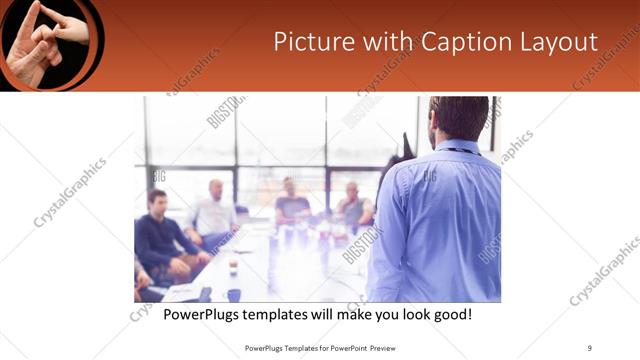 Picture with Caption presentation slide layout