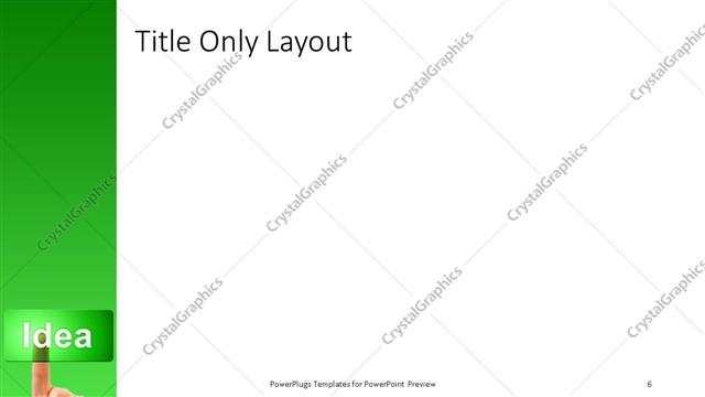 Title Only presentation slide layout