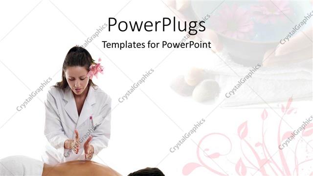  Presentation with massage therapist - Adult getting a massage from a female massage therapist