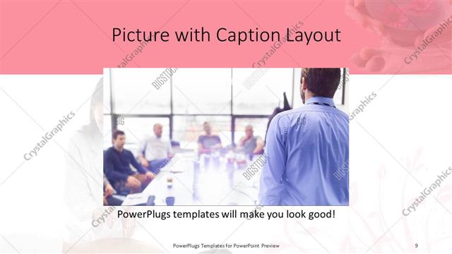 Picture with Caption presentation slide layout