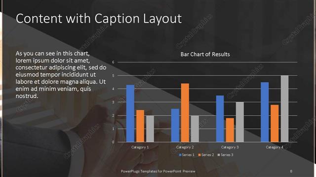Content with Caption presentation slide layout