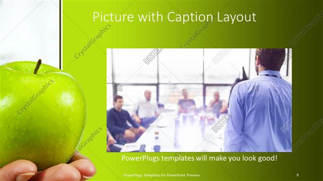 Picture with Caption presentation slide layout