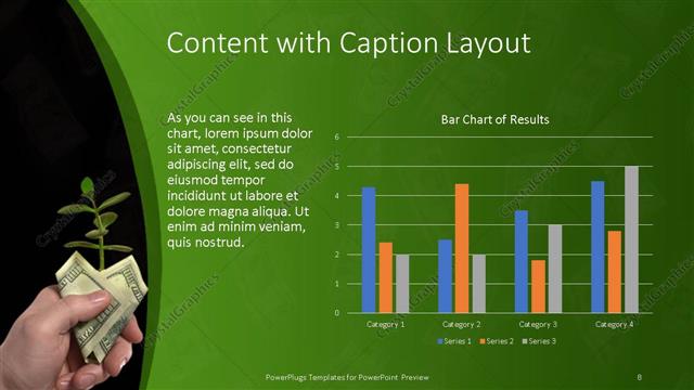 Content with Caption presentation slide layout