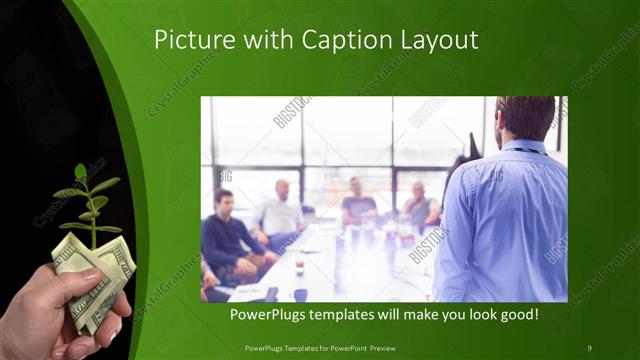 Picture with Caption presentation slide layout