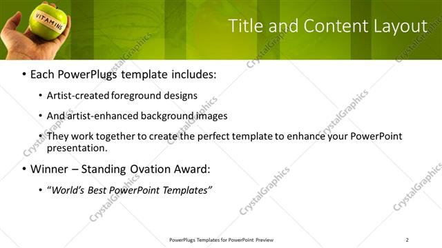 Title and Content presentation slide layout