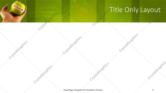 Title Only presentation slide layout