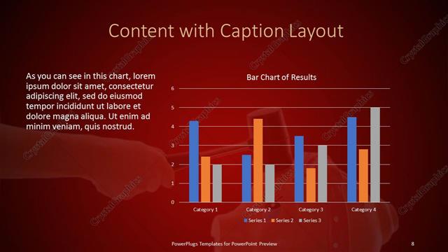 Content with Caption presentation slide layout