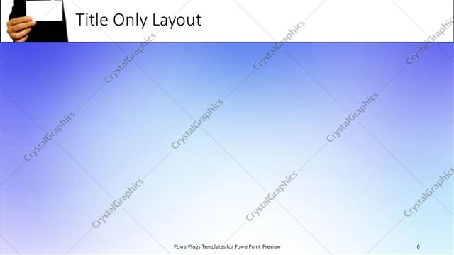 Title Only presentation slide layout