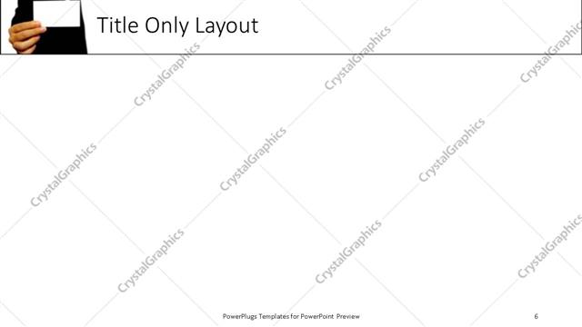 Title Only presentation slide layout