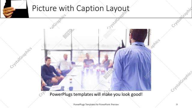Picture with Caption presentation slide layout