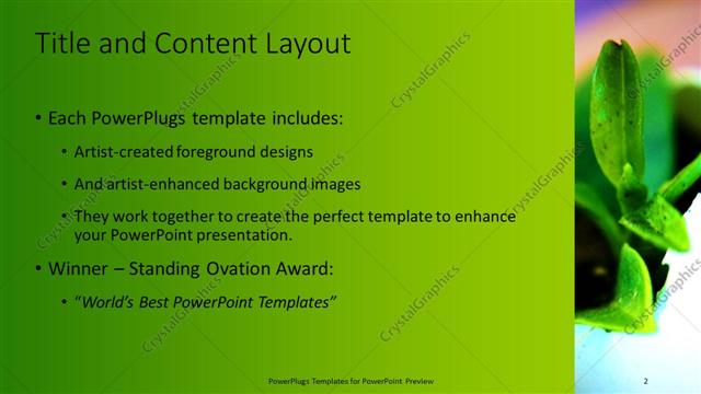 Title and Content presentation slide layout