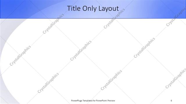 Title Only presentation slide layout