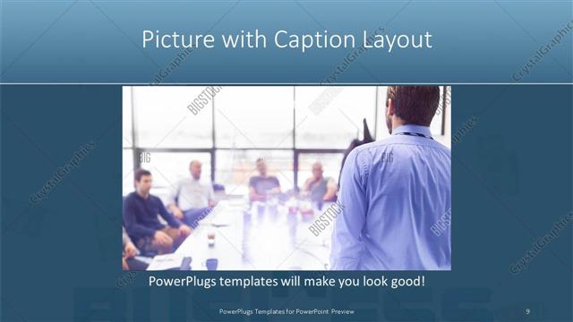 Picture with Caption presentation slide layout
