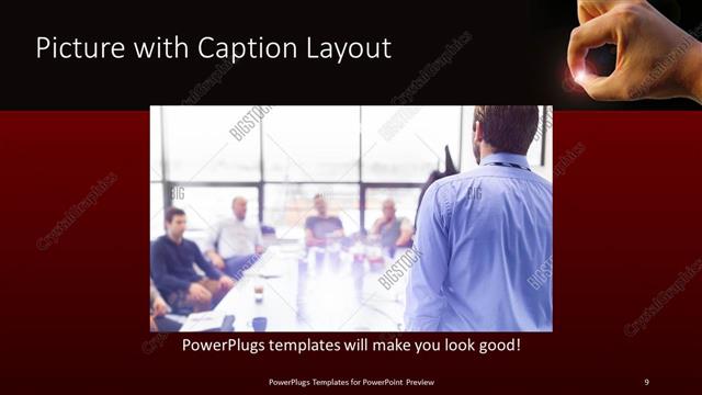 Picture with Caption presentation slide layout