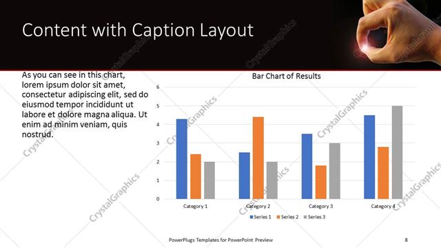 Content with Caption presentation slide layout