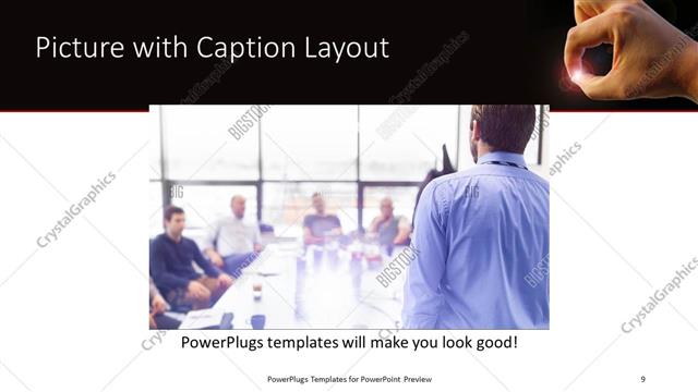 Picture with Caption presentation slide layout