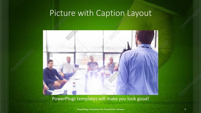 Picture with Caption presentation slide layout