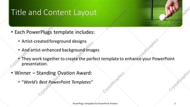 Title and Content presentation slide layout