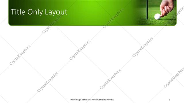 Title Only presentation slide layout