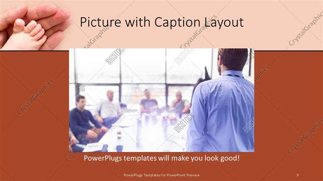 Picture with Caption presentation slide layout