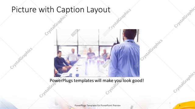 Picture with Caption presentation slide layout