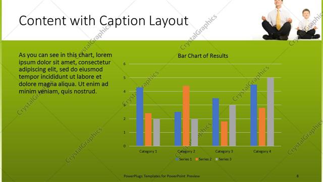 Content with Caption presentation slide layout