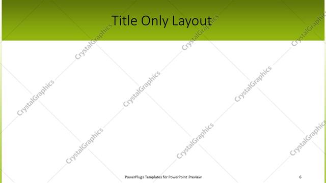 Title Only presentation slide layout