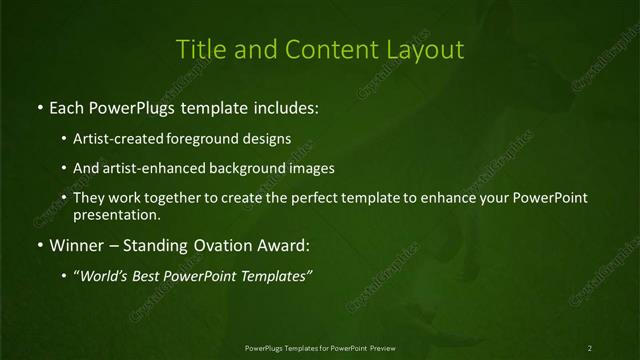 Title and Content presentation slide layout