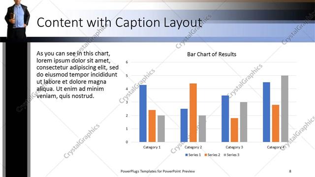 Content with Caption presentation slide layout