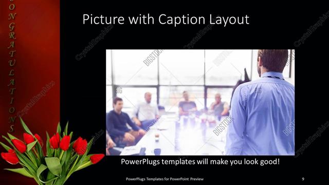 Picture with Caption presentation slide layout