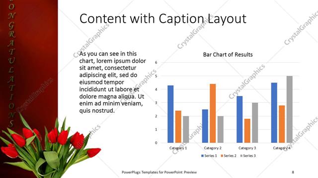 Content with Caption presentation slide layout