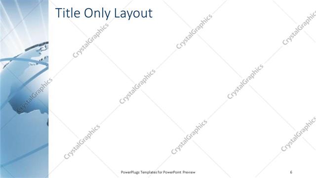 Title Only presentation slide layout