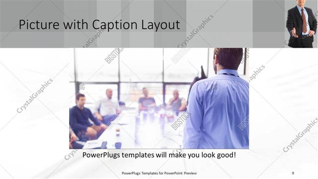 Picture with Caption presentation slide layout