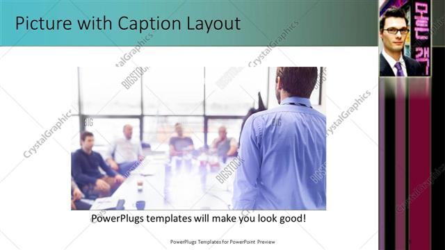 Picture with Caption presentation slide layout