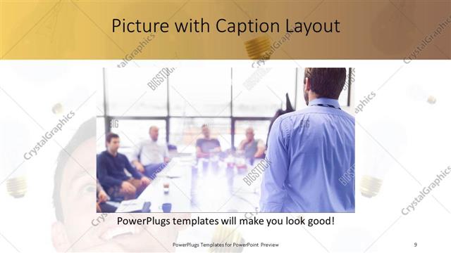 Picture with Caption presentation slide layout
